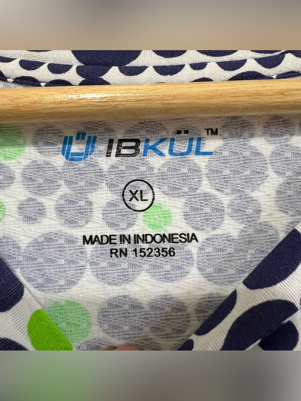 Ibkul Navy & Lime Dot Print Long Bell Sleeve Shift Dress Size XL - Picture 3 of 13
